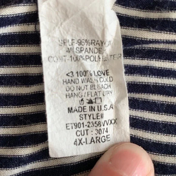 Glitzy Girlz Black & White Striped and Leopard Print Long Sleeve Shirt - Picture 4 of 9